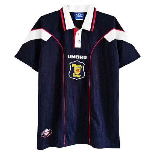 Tailandia Camiseta Escocia Primera Equipación Retro 1996 1998 Azul